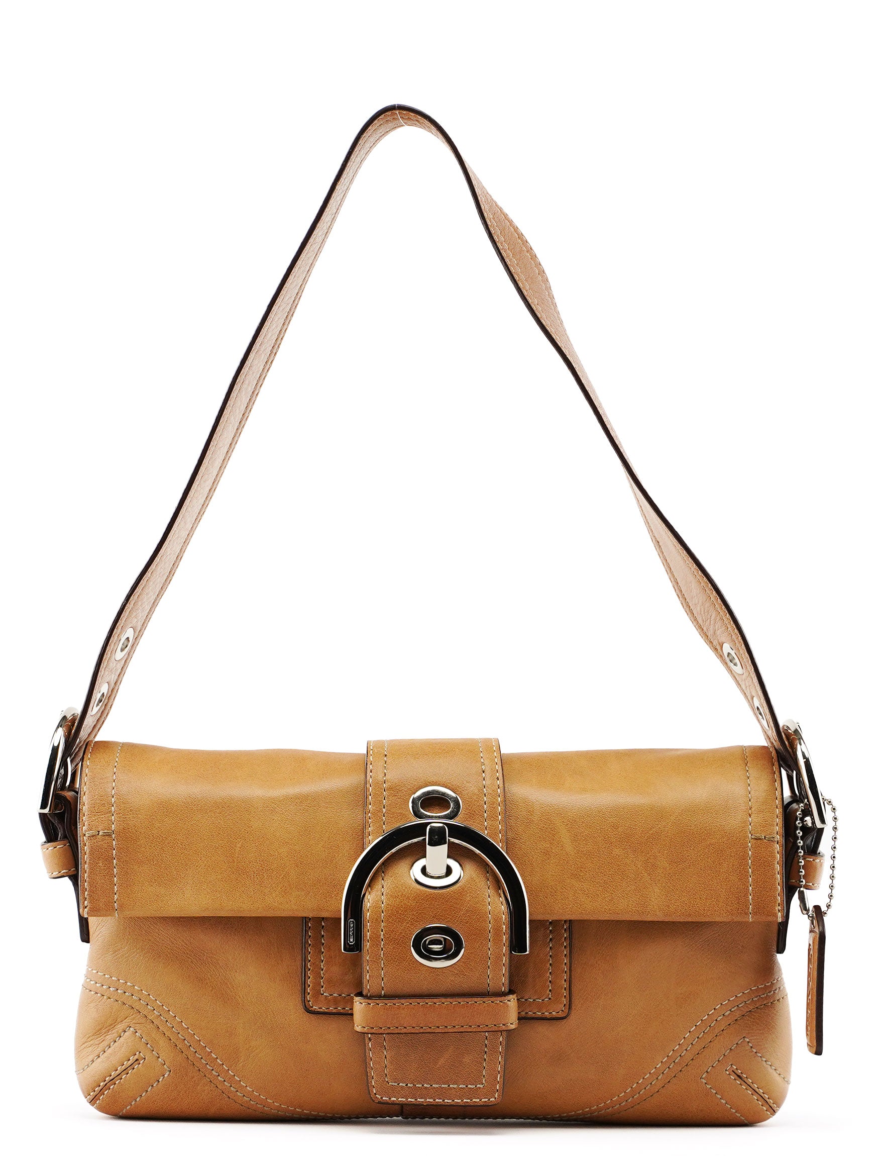 Coach 8A05 Camel Leather Soho Shoulder Bag
