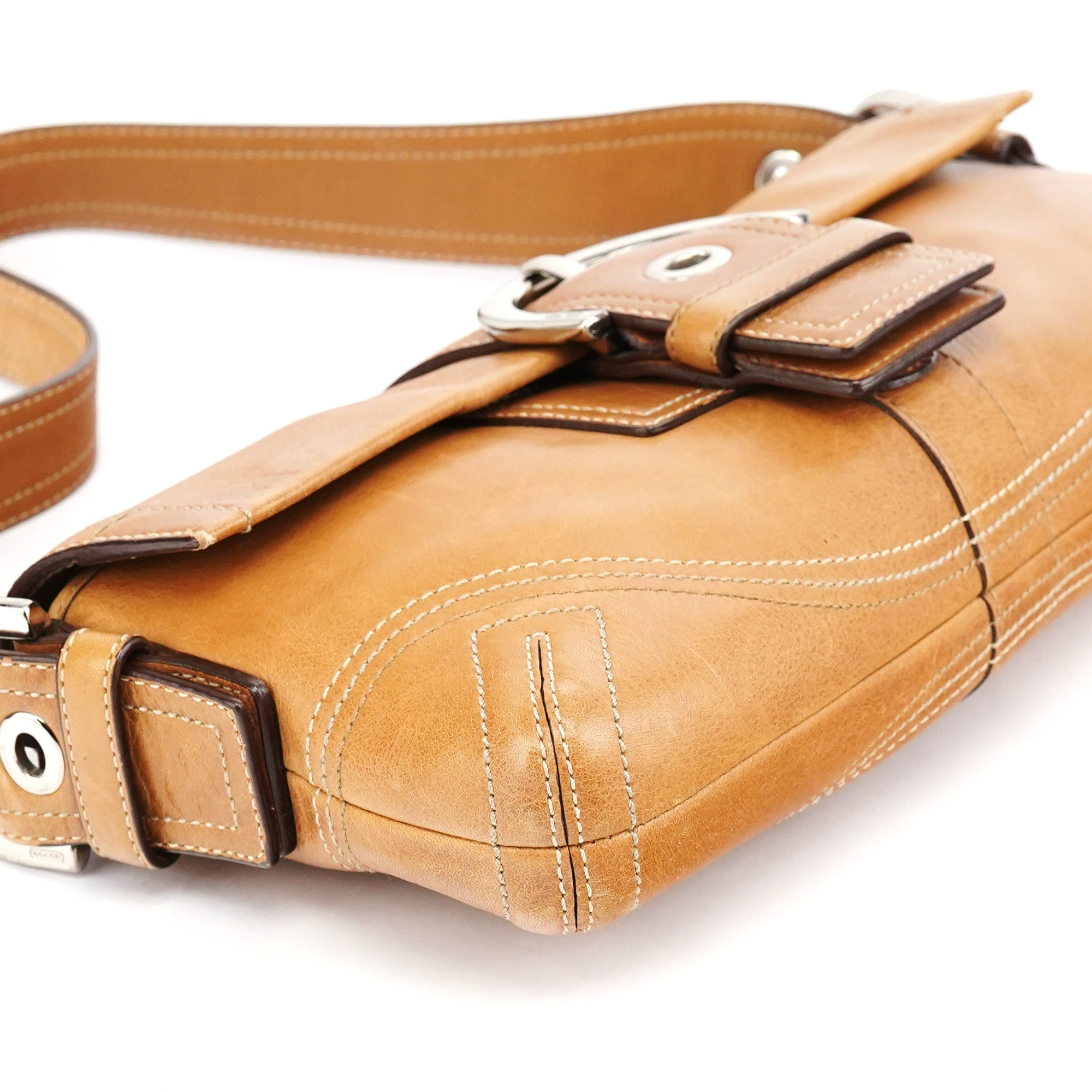 Coach 8A05 Tan Leather Soho Shoulder Bag