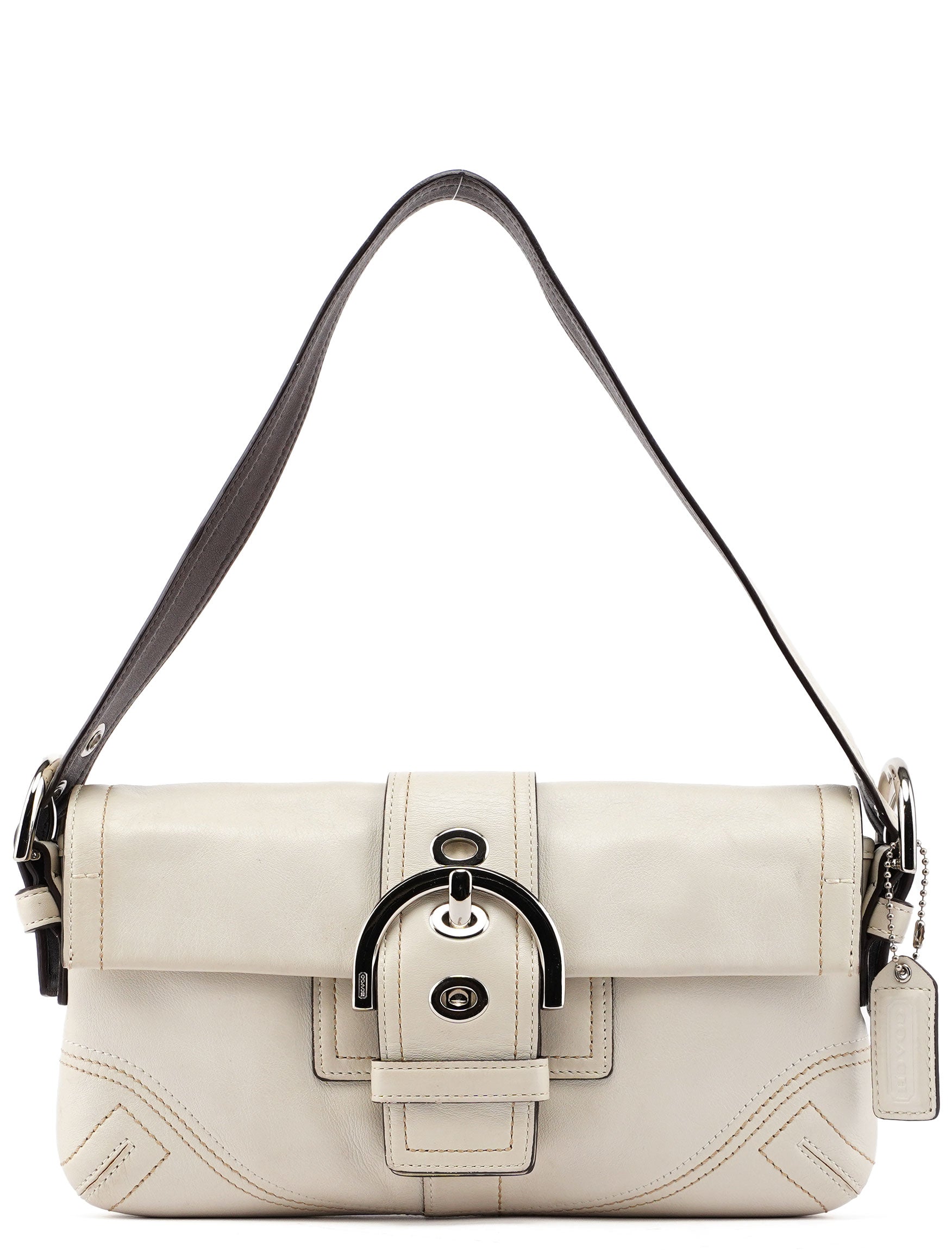 Coach 8A05 White Leather Soho Shoulder Bag Rediscover Vintage