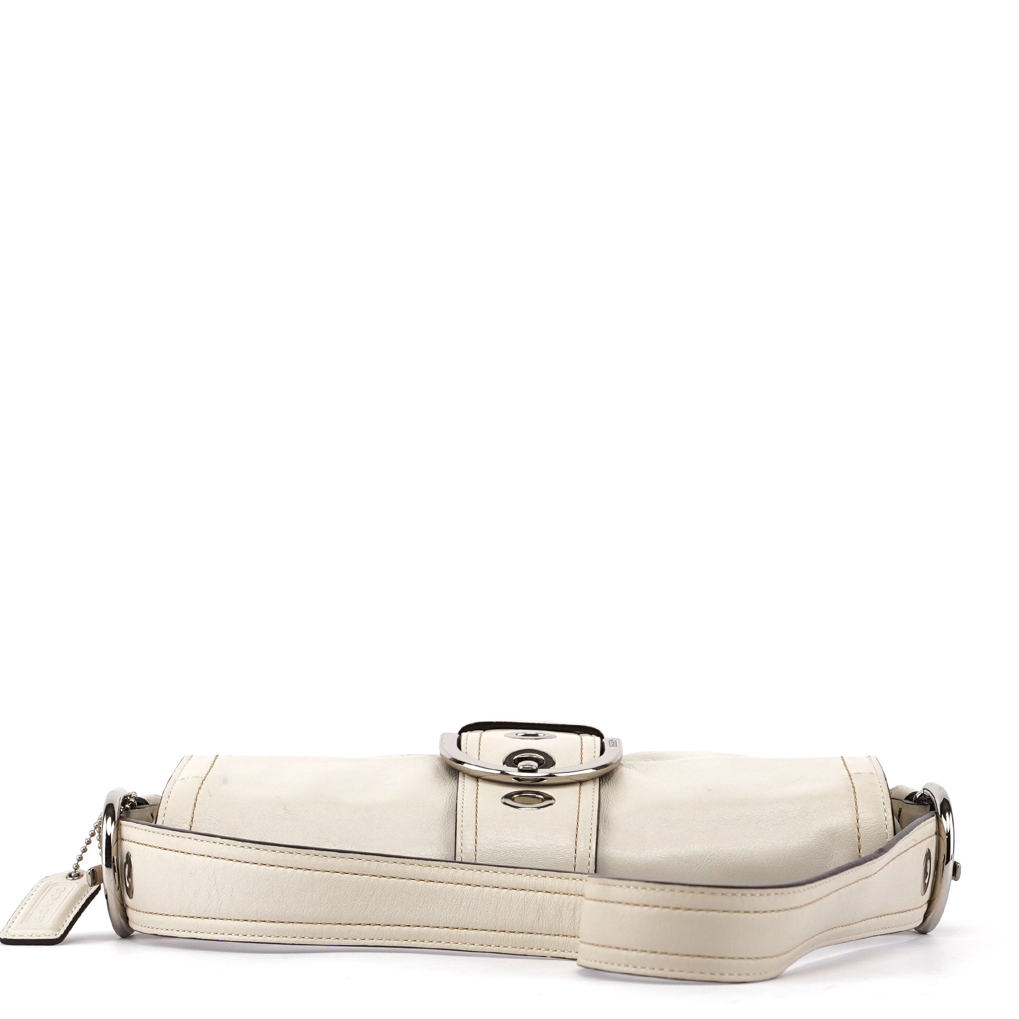 Coach 8A05 White Leather Soho Shoulder Bag