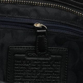 Coach 8A70 Black Leather Hamptons Tote Bag