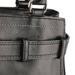Coach 8A70 Black Leather Hamptons Tote Bag