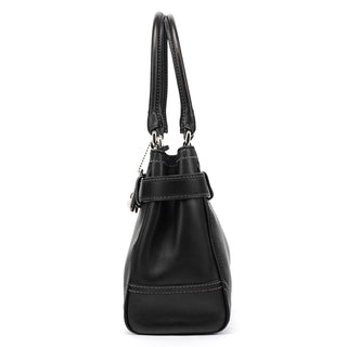 Coach 8A70 Black Leather Hamptons Tote Bag