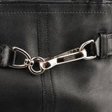 Coach 8A70 Black Leather Hamptons Tote Bag