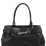 Coach 8A71 Black Leather Hamptons Tote Bag