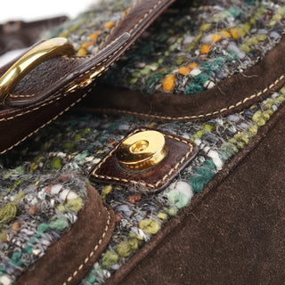 Coach 8F18 Brown Tweed Soho Shoulder Bag