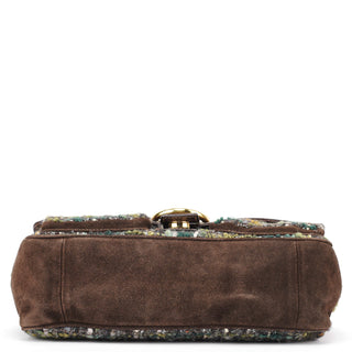 Coach 8F18 Brown Tweed Soho Shoulder Bag