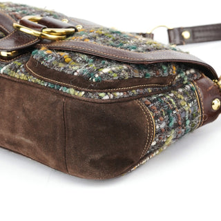 Coach 8F18 Brown Tweed Soho Shoulder Bag