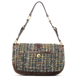 Coach 8F18 Brown Tweed Soho Shoulder Bag
