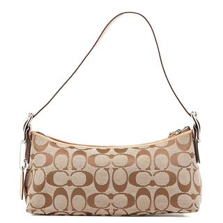 Coach 8K01 Beige Signature C Demi Shoulder Bag