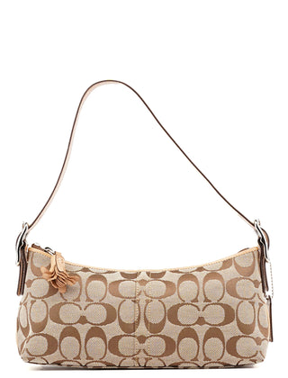 Coach 8K01 Beige Signature C Demi Shoulder Bag