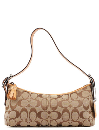 Coach 8K01 Beige Signature C Demi Shoulder Bag