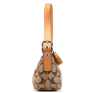 Coach 8K01 Beige Signature C Demi Shoulder Bag