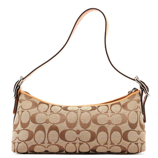 Coach 8K01 Beige Signature C Demi Shoulder Bag