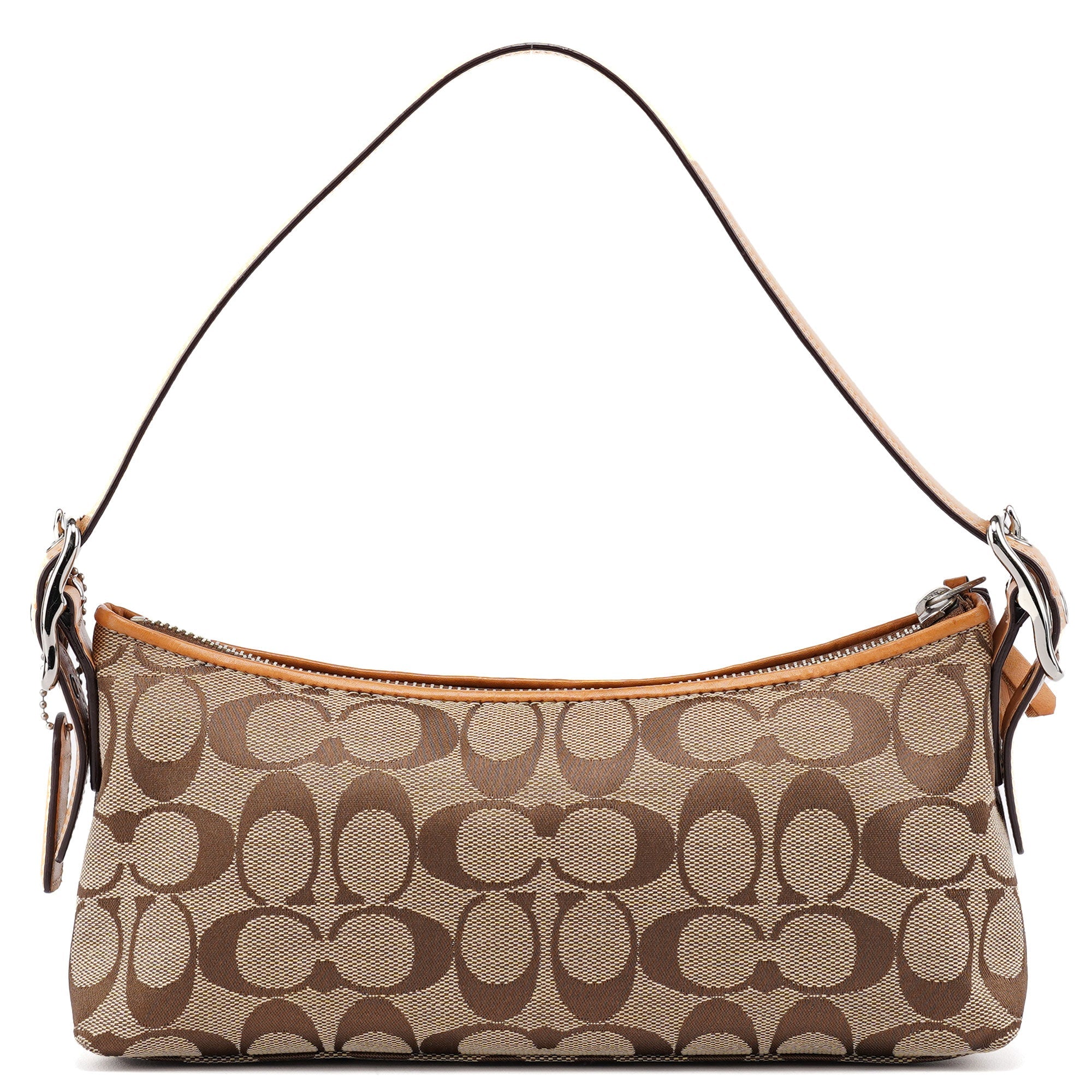 Coach 8K01 Beige Signature C Demi Shoulder Bag