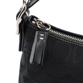 Coach 8K01 Black Signature C Demi Shoulder Bag