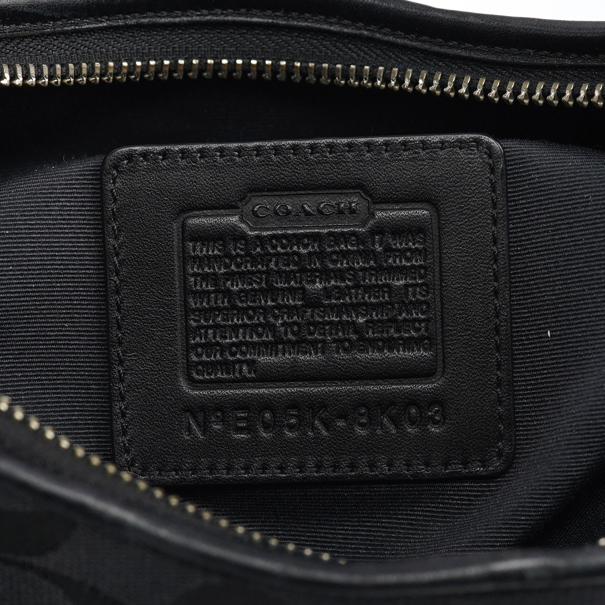 Coach 8K03 Large Black Soho Shoulder Bag