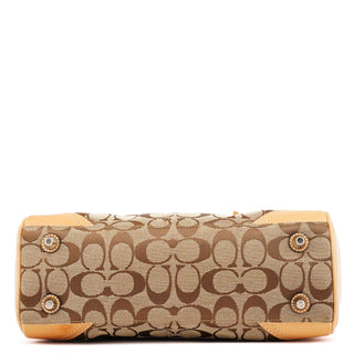 Coach 8K06 Beige Tan Signature Hamptons Tote Bag