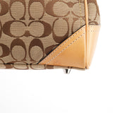 Coach 8K06 Beige Tan Signature Hamptons Tote Bag