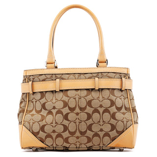Coach 8K06 Beige Tan Signature Hamptons Tote Bag