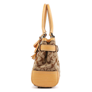 Coach 8K06 Beige Tan Signature Hamptons Tote Bag