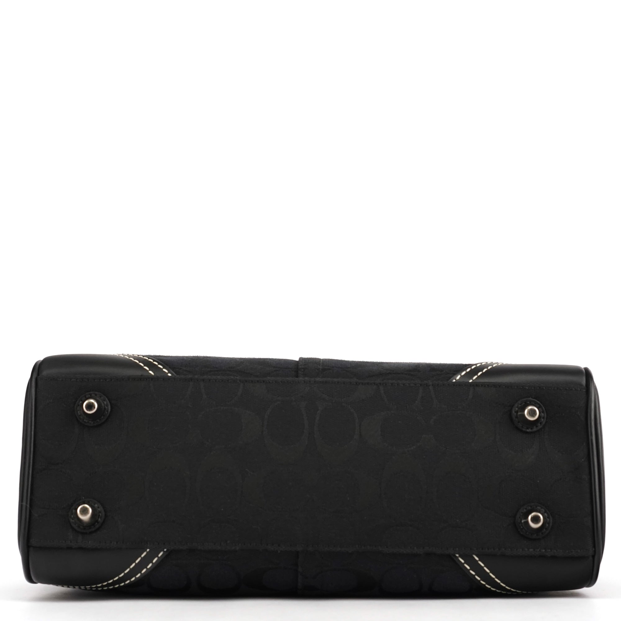 Coach 8K06 Black Signature Hamptons Tote Bag