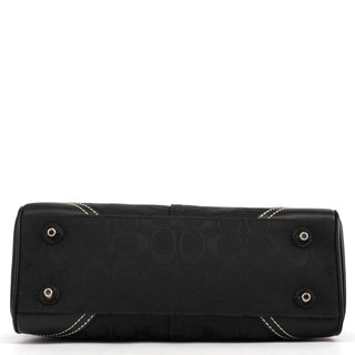 Coach 8K06 Black Signature Hamptons Tote Bag