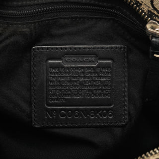 Coach 8K06 Grey Black Signature Canvas Hamptons Tote Bag