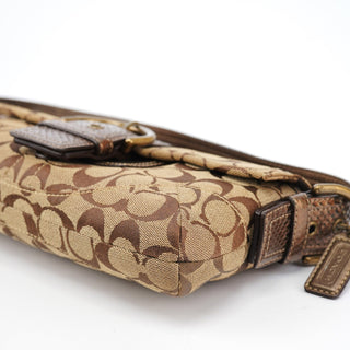 Coach 8K38 Beige Brown Python Soho Shoulder Bag