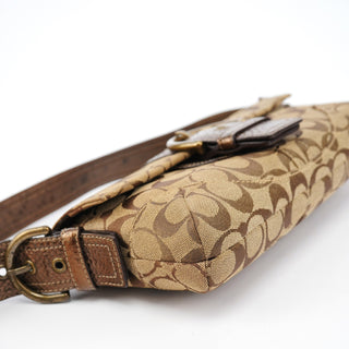 Coach 8K38 Beige Brown Python Soho Shoulder Bag