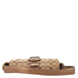 Coach 8K38 Beige Brown Python Soho Shoulder Bag