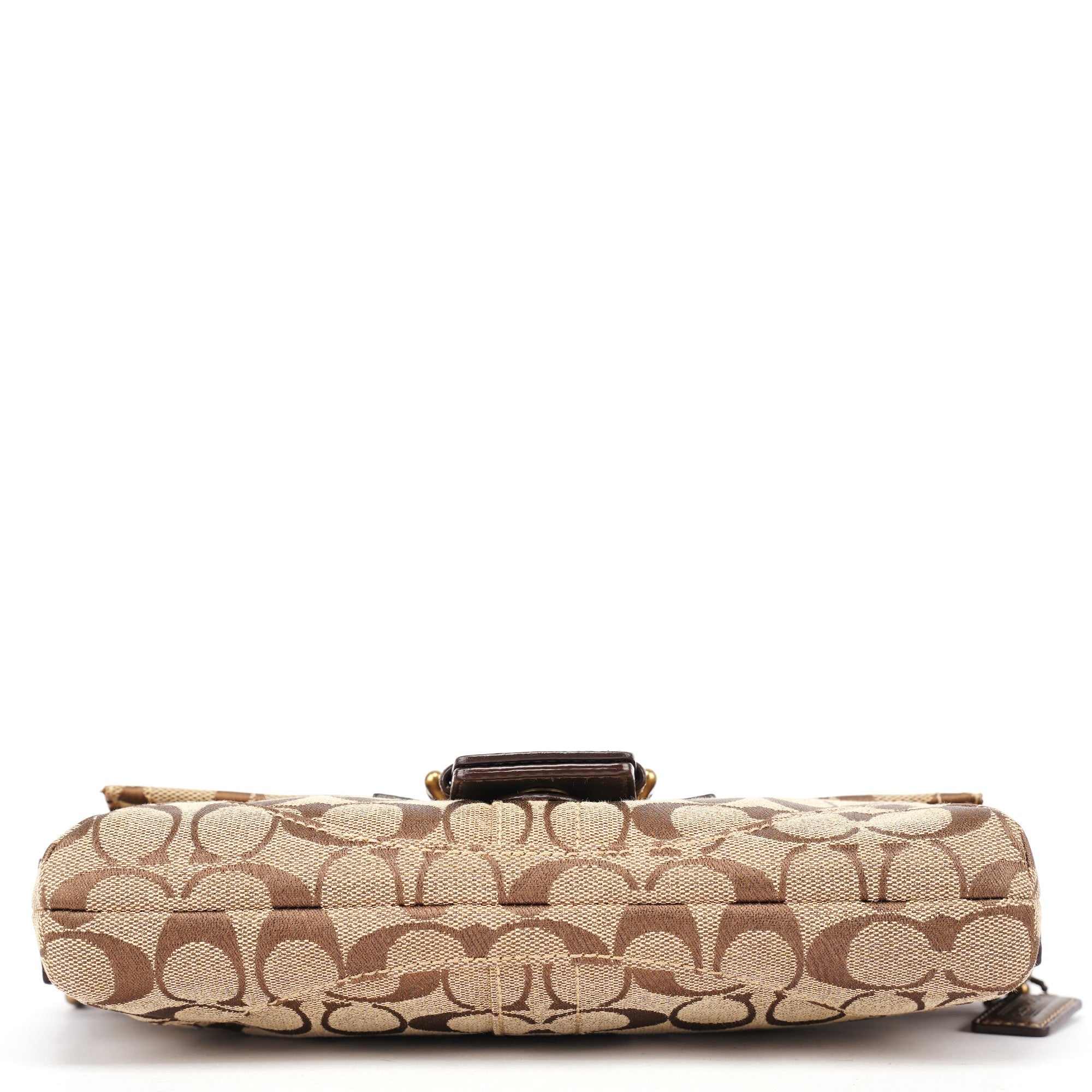 Coach 8K38 Beige Snakeskin Embossed Soho Bag