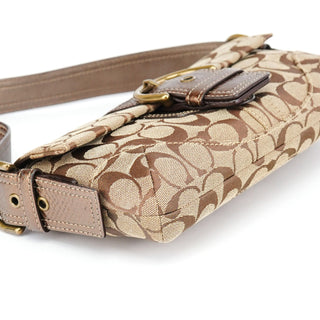 Coach 8K38 Beige Snakeskin Embossed Soho Bag