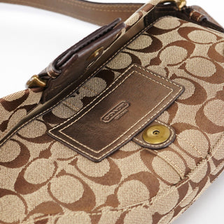 Coach 8K38 Beige Snakeskin Embossed Soho Bag
