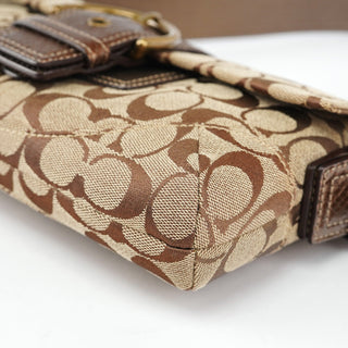 Coach 8K38 Beige Snakeskin Embossed Soho Bag