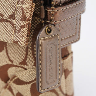 Coach 8K38 Beige Snakeskin Embossed Soho Bag