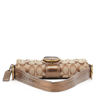 Coach 8K38 Beige Snakeskin Embossed Soho Bag