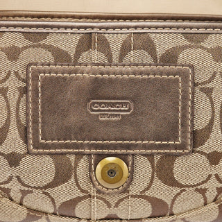 Coach 8K38 Beige Snakeskin Embossed Soho Bag