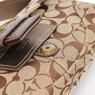 Coach 8K38 Beige Snakeskin Embossed Soho Bag