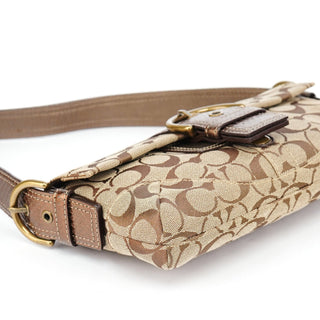 Coach 8K38 Beige Snakeskin Embossed Soho Bag