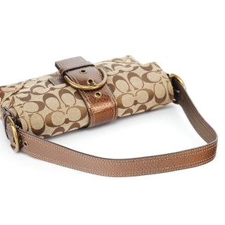 Coach 8K38 Beige Snakeskin Embossed Soho Bag