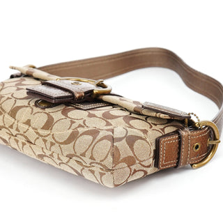 Coach 8K38 Beige Snakeskin Embossed Soho Bag