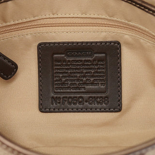 Coach 8K38 Beige Snakeskin Embossed Soho Bag