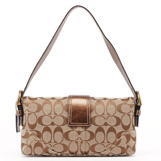 Coach 8K38 Beige Snakeskin Embossed Soho Bag