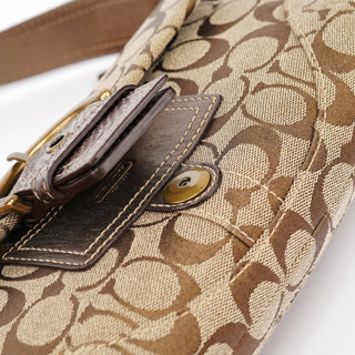 Coach 8K38 Beige Snakeskin Embossed Soho Bag