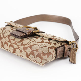 Coach 8K38 Beige Snakeskin Embossed Soho Bag