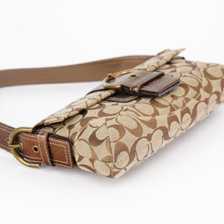 Coach 8K38 Beige Snakeskin Embossed Soho Bag