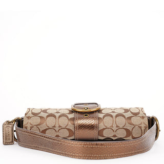 Coach 8K38 Beige Snakeskin Embossed Soho Bag