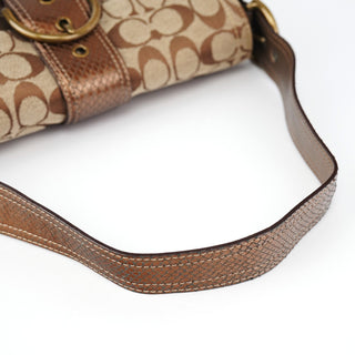 Coach 8K38 Brown Faux Python Soho Shoulder Bag