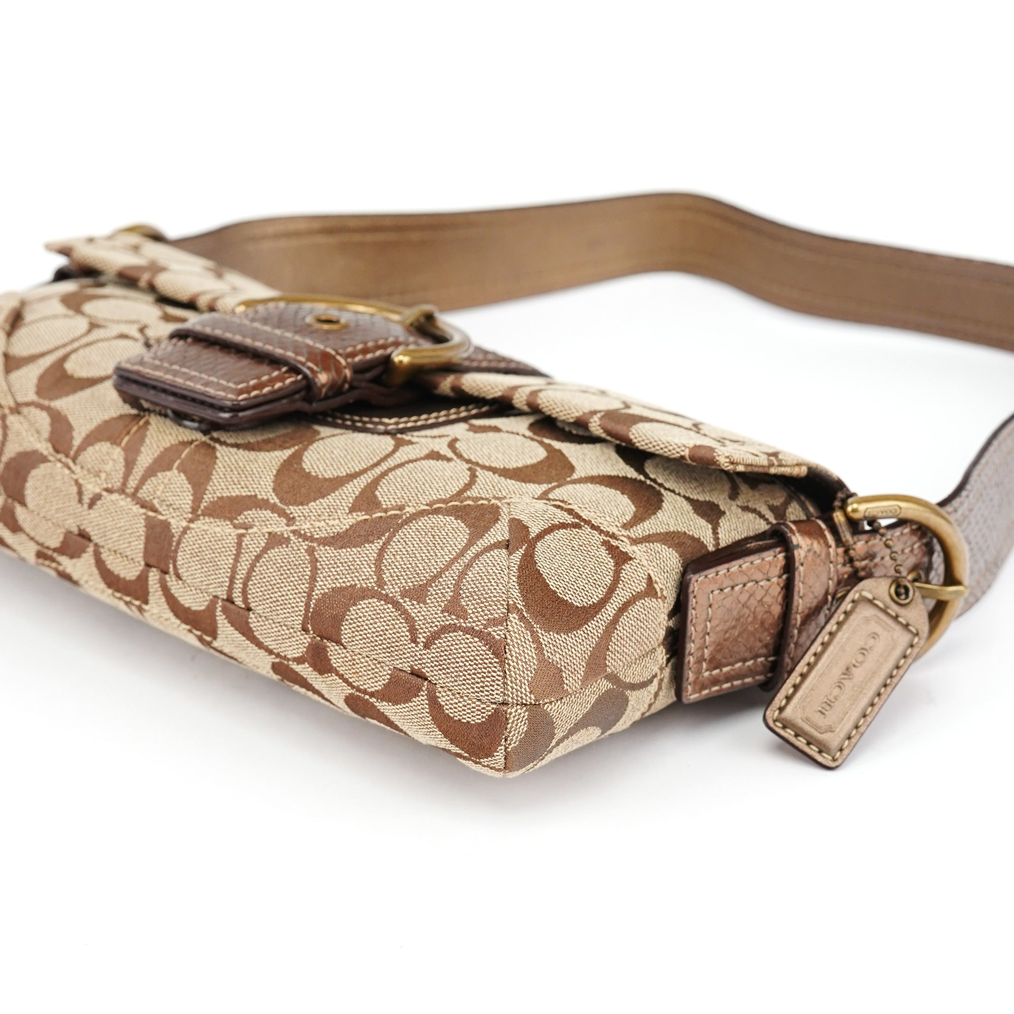 Coach 8K38 Brown Faux Python Soho Shoulder Bag